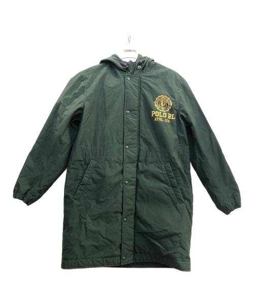 POLO RALPH LAUREN（ポロ・ラルフローレン）POLO RALPH LAUREN (ポロ・ラルフローレン) フーデッドロゴコート グリーン サイズ:Ｓの古着・服飾アイテム