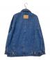 KBF (ケービーエフ) カラーデニムブルゾン ブルー サイズ:one：6000円