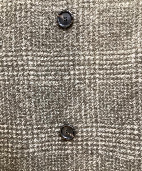 Spick and Span（スピック＆スパン）Spick and Span (スピックアンドスパン) Wスライバーチェックハーフコート ブラウン サイズ:36の古着・服飾アイテム