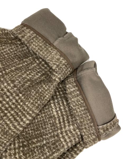 Spick and Span（スピック＆スパン）Spick and Span (スピックアンドスパン) Wスライバーチェックハーフコート ブラウン サイズ:36の古着・服飾アイテム