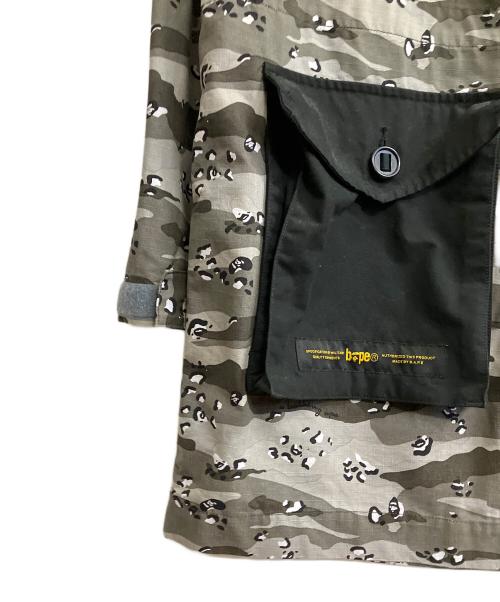 A BATHING APE（アベイシングエイプ）A BATHING APE (アベイシングエイプ) CAMO MILITARY JACKET グレー サイズ:Lの古着・服飾アイテム