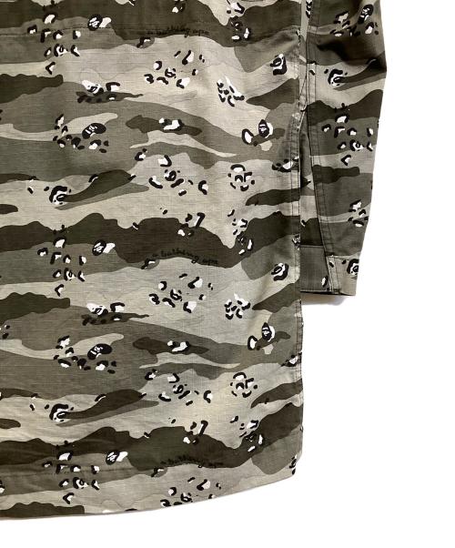 A BATHING APE（アベイシングエイプ）A BATHING APE (アベイシングエイプ) CAMO MILITARY JACKET グレー サイズ:Lの古着・服飾アイテム