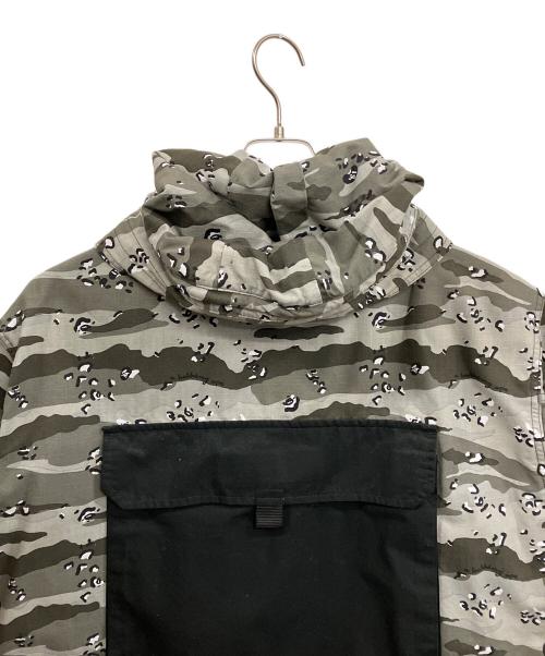 A BATHING APE（アベイシングエイプ）A BATHING APE (アベイシングエイプ) CAMO MILITARY JACKET グレー サイズ:Lの古着・服飾アイテム