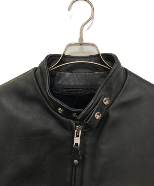 Schott（ショット）Schott (ショット) ライナー付シングルライダースジャケット　6061 ブラック サイズ:42の古着・服飾アイテム