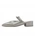 Bonum (ボナム) ribbon pointed mule シルバー サイズ:36：5000円