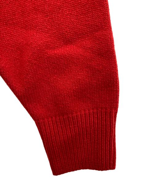 house of lotus（ハウスオブロータス）house of lotus (ハウスオブロータス) ファインウールVネックプルオーバー レッド サイズ:M 未使用品の古着・服飾アイテム