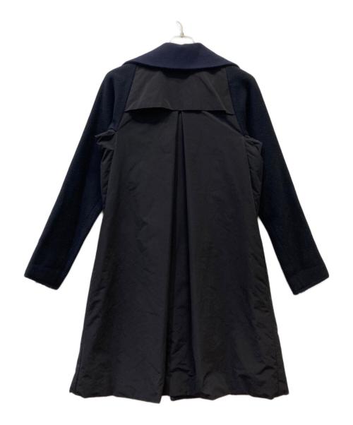 Y's（ワイズ）Y's (ワイズ) 異素材チェスターコート ブラック×ネイビー サイズ:１の古着・服飾アイテム