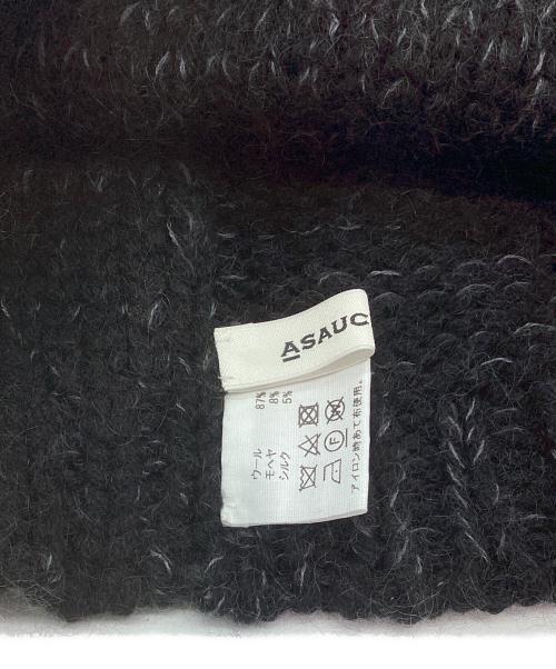 ASAUCE MELER（アソースメレ）ASAUCE MELER (アソースメレ) スヌード ブラックの古着・服飾アイテム