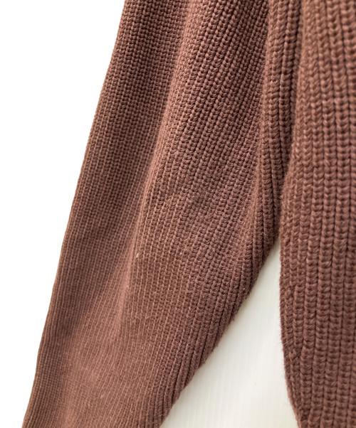 NKNIT（ンニット）NKNIT (エヌニット) スキッパーニット ブラウン サイズ:2の古着・服飾アイテム