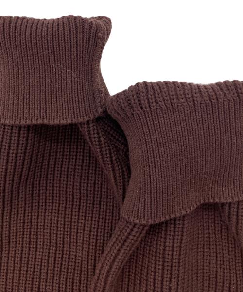 NKNIT（ンニット）NKNIT (エヌニット) スキッパーニット ブラウン サイズ:2の古着・服飾アイテム