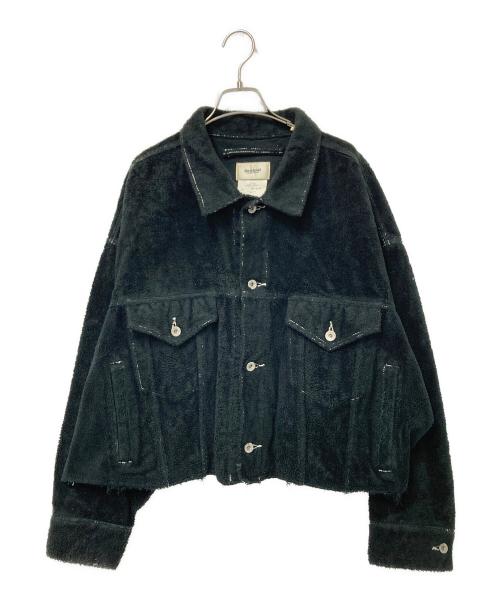doublet（ダブレット）doublet (ダブレット) CUT OFF FUZZY JACKET ブラック サイズ:SMALLの古着・服飾アイテム