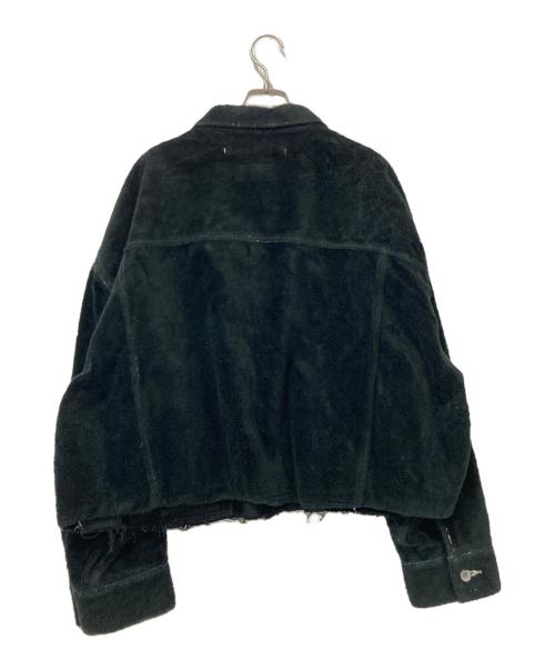 doublet（ダブレット）doublet (ダブレット) CUT OFF FUZZY JACKET ブラック サイズ:SMALLの古着・服飾アイテム