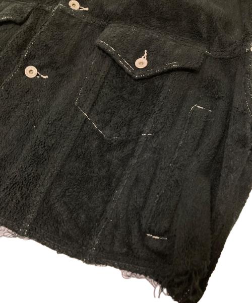 doublet（ダブレット）doublet (ダブレット) CUT OFF FUZZY JACKET ブラック サイズ:SMALLの古着・服飾アイテム