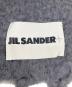 中古・古着 JIL SANDER+ (ジルサンダープラス) モヘアフリンジロゴラベルストール グレー：27000円