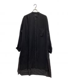 s'yte（サイト）の古着「切替ロングシャツ」｜ブラック