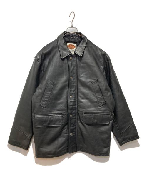 HARLEY-DAVIDSON（ハーレーダビッドソン）HARLEY-DAVIDSON (ハーレーダビッドソン) レザーコート ブラック サイズ:42の古着・服飾アイテム