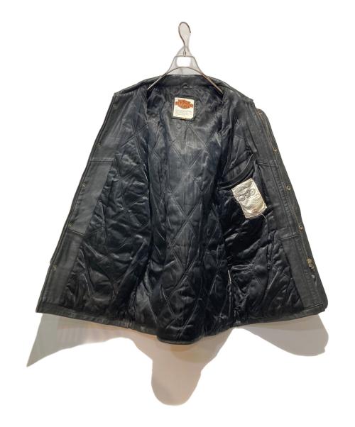 HARLEY-DAVIDSON（ハーレーダビッドソン）HARLEY-DAVIDSON (ハーレーダビッドソン) レザーコート ブラック サイズ:42の古着・服飾アイテム