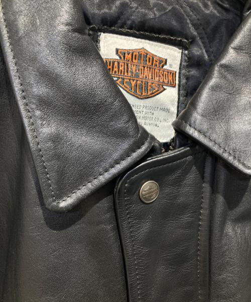HARLEY-DAVIDSON（ハーレーダビッドソン）HARLEY-DAVIDSON (ハーレーダビッドソン) レザーコート ブラック サイズ:42の古着・服飾アイテム