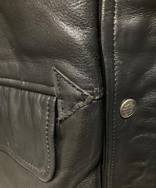 HARLEY-DAVIDSON（ハーレーダビッドソン）HARLEY-DAVIDSON (ハーレーダビッドソン) レザーコート ブラック サイズ:42の古着・服飾アイテム