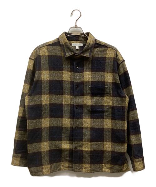 BANANA REPUBLIC（バナナリパブリック）BANANA REPUBLIC (バナナリパブリック) ネルチェックシャツ ブラウン サイズ:XLの古着・服飾アイテム