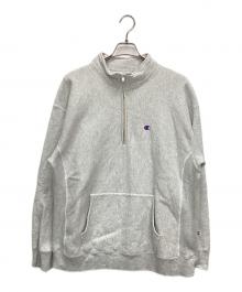 Champion（チャンピオン）の古着「HALFZIP SWEAT」｜グレー