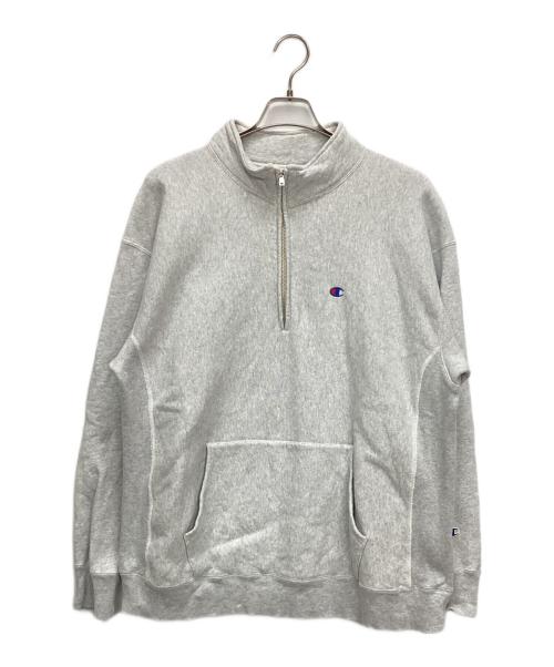Champion（チャンピオン）Champion (チャンピオン) HALFZIP SWEAT グレー サイズ:XLの古着・服飾アイテム