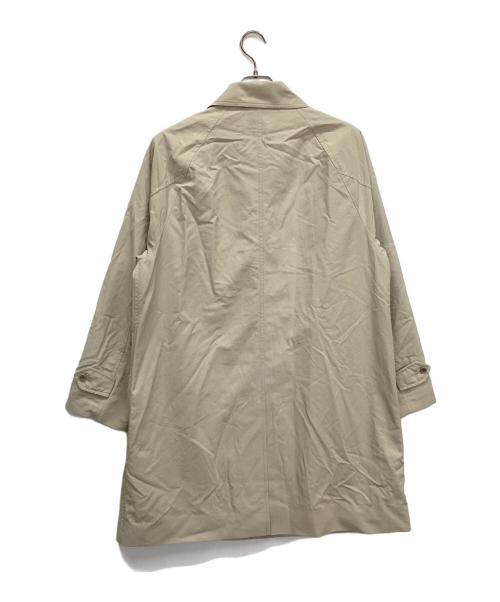 green label relaxing（グリーンレーベルリラクシング）green label relaxing (グリーンレーベルリラクシング) ナイロンオックス ステンカラーコート ベージュ サイズ:Lの古着・服飾アイテム