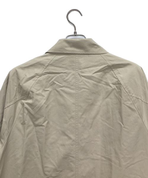 green label relaxing（グリーンレーベルリラクシング）green label relaxing (グリーンレーベルリラクシング) ナイロンオックス ステンカラーコート ベージュ サイズ:Lの古着・服飾アイテム