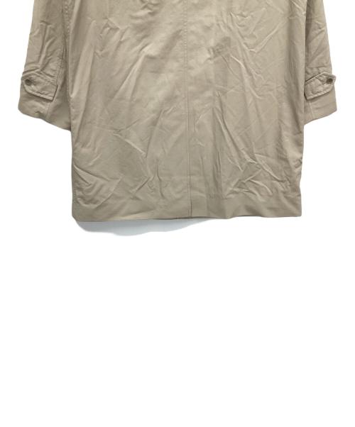 green label relaxing（グリーンレーベルリラクシング）green label relaxing (グリーンレーベルリラクシング) ナイロンオックス ステンカラーコート ベージュ サイズ:Lの古着・服飾アイテム