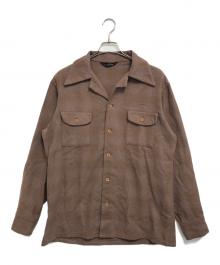 TOWN CRAFT（タウンクラフト）の古着「ウールチェックシャツ」｜ブラウン