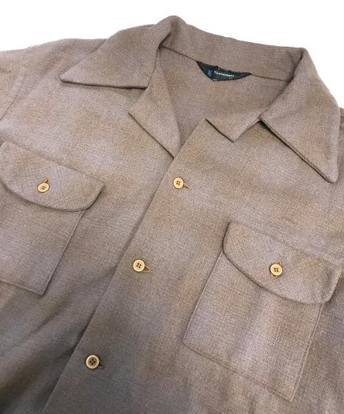 TOWN CRAFT（タウンクラフト）TOWN CRAFT (タウンクラフト) ウールチェックシャツ ブラウン サイズ:Mの古着・服飾アイテム