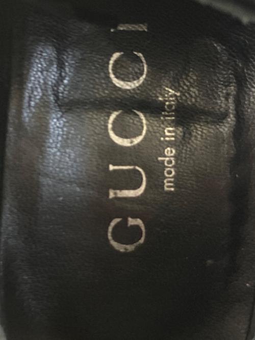 GUCCI（グッチ）GUCCI (グッチ) スクエアトゥシューズ　6043 ブラック サイズ:401/2の古着・服飾アイテム