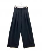TODAYFULトゥデイフル）の古着「Doubletuck Twill Trousers」｜ブラック