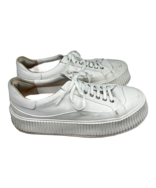 JIL SANDER（ジルサンダー）JIL SANDER (ジルサンダー) ローカットスニーカー ホワイト サイズ:44の古着・服飾アイテム