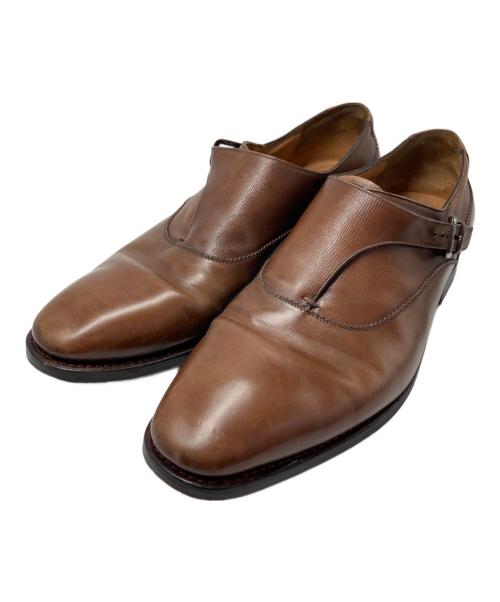 Salvatore Ferragamo（サルヴァトーレ フェラガモ）Salvatore Ferragamo (サルヴァトーレ フェラガモ) モンクストラップシューズ ブラウン サイズ:10 1/2 2Eの古着・服飾アイテム