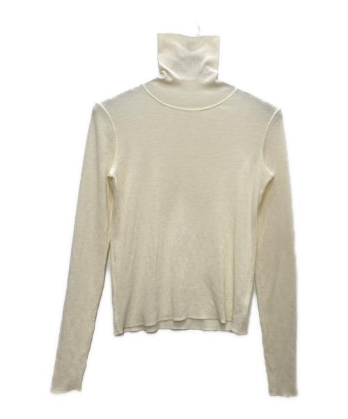 Plage（プラージュ）Plage (プラージュ) wool jersey タートル ニット/ウールジャージータートルニット ベージュ サイズ:FREEの古着・服飾アイテム
