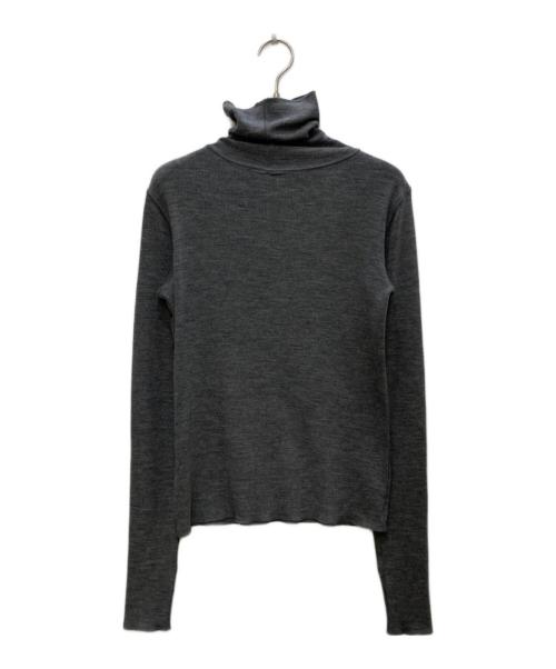 Plage（プラージュ）Plage (プラージュ) wool jersey タートル ニット グレー サイズ:freeの古着・服飾アイテム