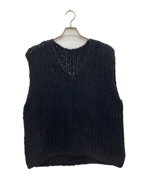 Gypsohila（ジプソフィア）Gypsohila (ジプソフィア) Moco Moco Vest/モコモコ ベスト ブラック サイズ:Fの古着・服飾アイテム