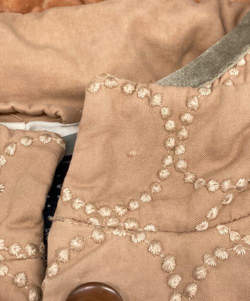 mina perhonen（ミナ ペルホネン）mina perhonen (ミナ ペルホネン) ダウンフードコート ベージュ サイズ:36の古着・服飾アイテム