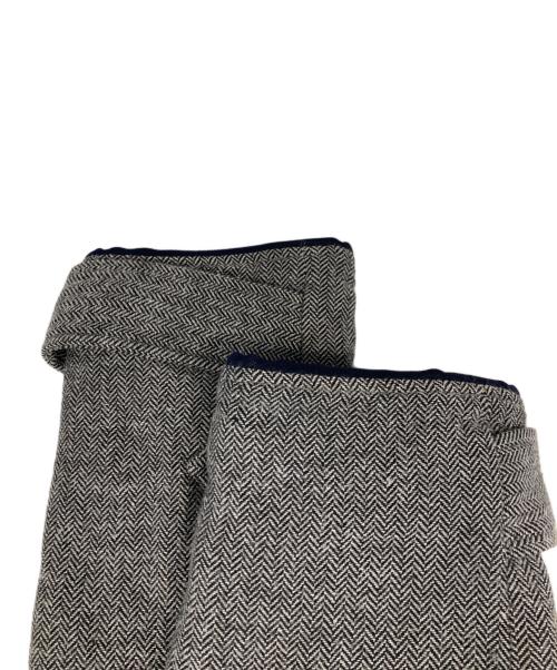 HUNTING WORLD（ハンティングワールド）HUNTING WORLD (ハンティングワールド) ヘリンボーン中綿コート グレー サイズ:52の古着・服飾アイテム