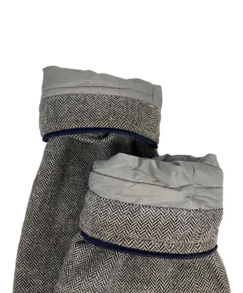 HUNTING WORLD（ハンティングワールド）HUNTING WORLD (ハンティングワールド) ヘリンボーン中綿コート グレー サイズ:52の古着・服飾アイテム