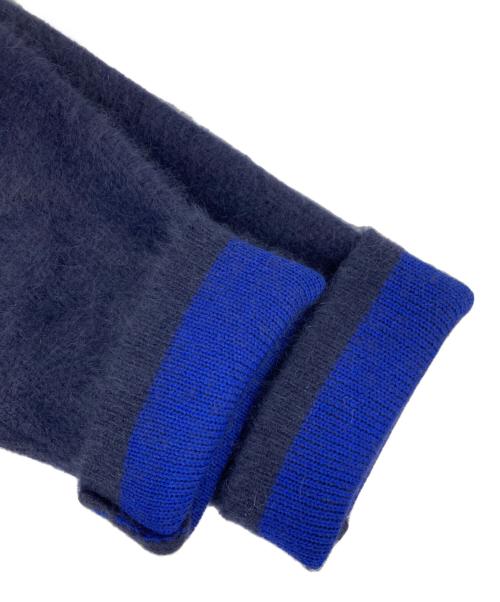 ROPE（ロペ）ROPE (ロペ) チャイニーズラクーン接結カーディガン ネイビー サイズ:Fの古着・服飾アイテム