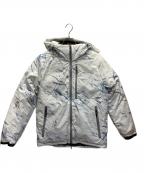 NANGAナンガ）の古着「AURORA DOWN JACKET MARBLE」｜ブルー×ホワイト
