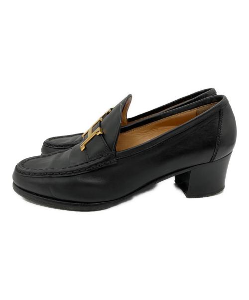 HERMES（エルメス）HERMES (エルメス) パンプス ブラック サイズ:SIZE36　1/2の古着・服飾アイテム