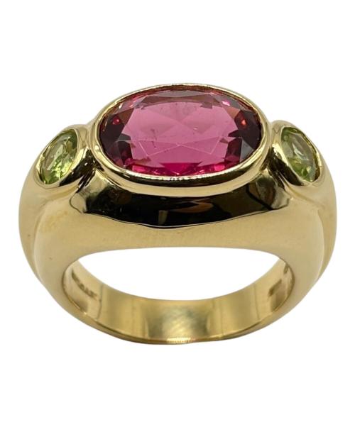 BVLGARI（ブルガリ）BVLGARI (ブルガリ) ヴィンテージカラーストーンリング K18 14.5g サイズ:-の古着・服飾アイテム