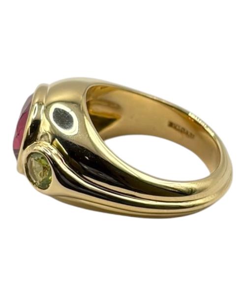 BVLGARI（ブルガリ）BVLGARI (ブルガリ) ヴィンテージカラーストーンリング K18 14.5g サイズ:-の古着・服飾アイテム