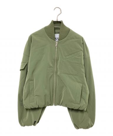 中古・古着通販】GANNI (ガニー) MA-1ジャケット カーキ サイズ:XXS/XS