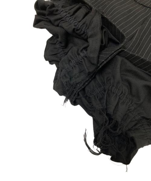 POOLDE（プールデ）POOLDE (プールデ) Sinatra Stripe Puffy Shorts ブラック サイズ:Sの古着・服飾アイテム