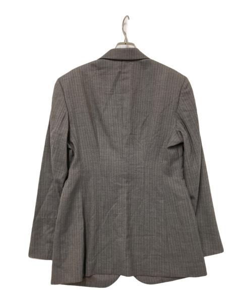 6(ROKU) BEAUTY&YOUTH（ロク ビューティーアンドユース）6(ROKU) BEAUTY&YOUTH (ロク ビューティーアンドユース) ストライプジャケット ブラウン サイズ:36の古着・服飾アイテム