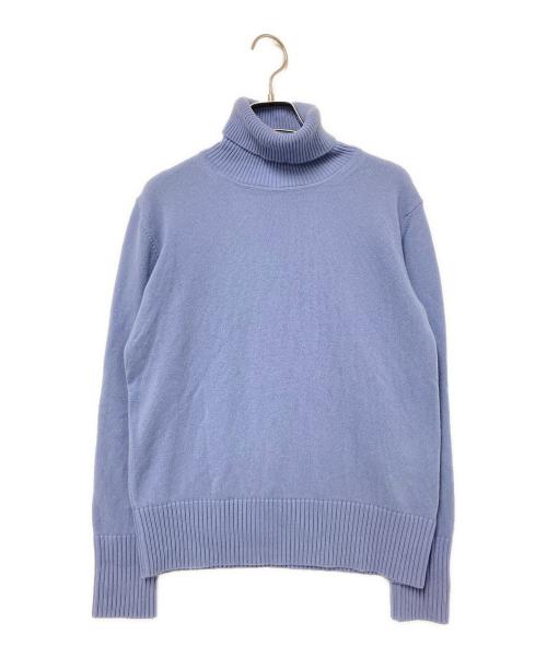 ALPHA STUDIO（アルファスタジオ）ALPHA STUDIO (アルファスタジオ) カシミヤハイネックニット ブルー サイズ:40の古着・服飾アイテム
